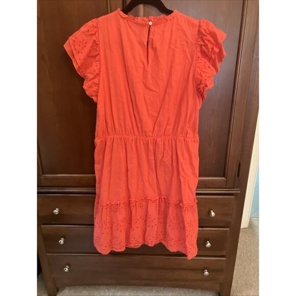 Saint Tropez Women’s Dress XL Coral Tily‎ Eyelet Made In India - Picture 9 of 10